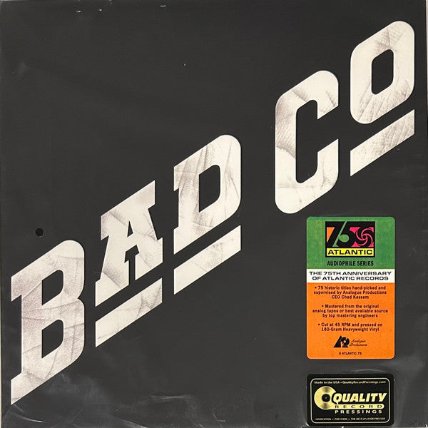 Bad Company (3) : Bad Company (12",45 RPM,Album,Limited Edition,Numbered,Reissue,Remastered,Stereo)