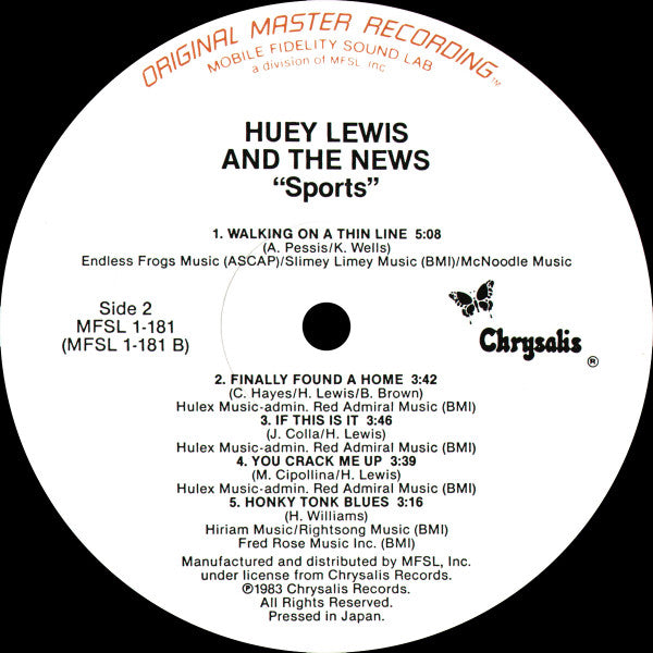 Huey Lewis & The News : Sports (LP,Album,Limited Edition,Remastered,Reissue)
