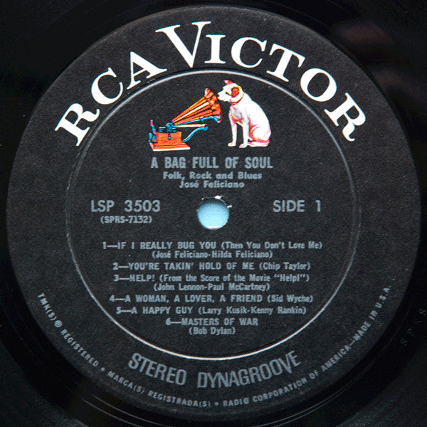 José Feliciano : A Bag Full Of Soul (LP,Album,Stereo)
