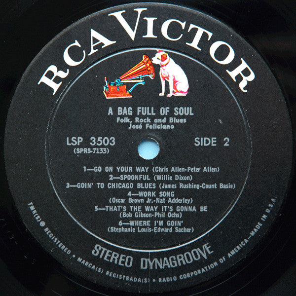 José Feliciano : A Bag Full Of Soul (LP,Album,Stereo)