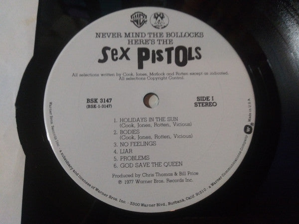 Sex Pistols : Never Mind The Bollocks Here's The Sex Pistols (LP,Album)