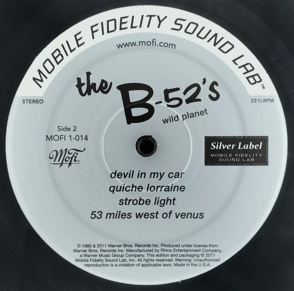 B-52's, The : Wild Planet (LP,Album,Limited Edition,Numbered,Reissue,Remastered,Special Edition,Stereo)