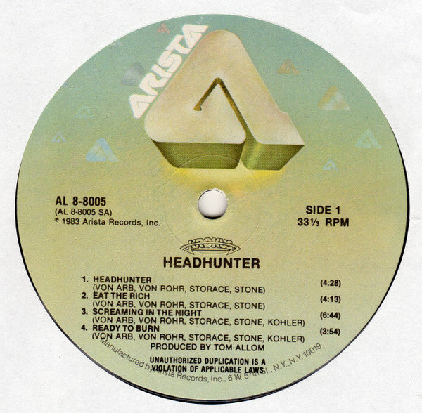 Krokus : Headhunter (LP,Album)