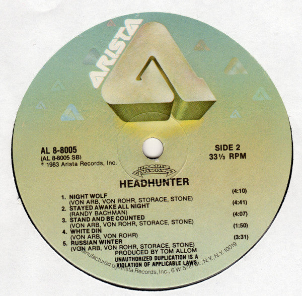 Krokus : Headhunter (LP,Album)