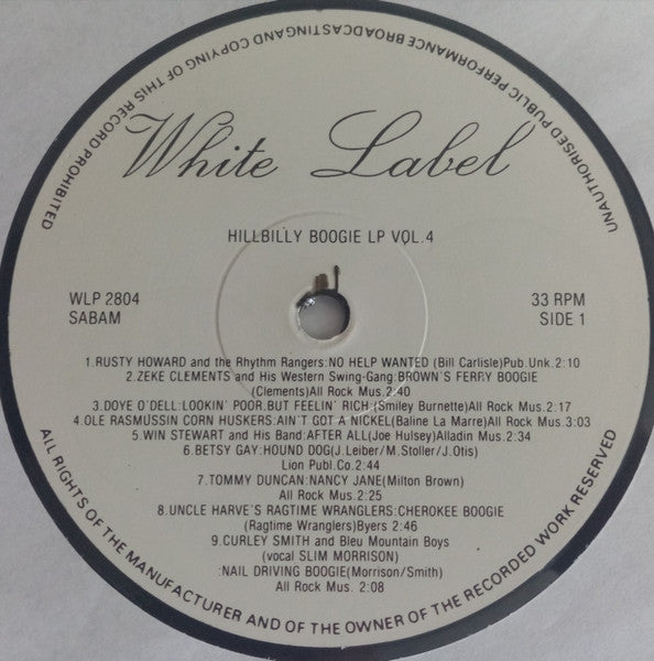 Various : Boppin' Hillbilly Vol. 4 (LP,Compilation)