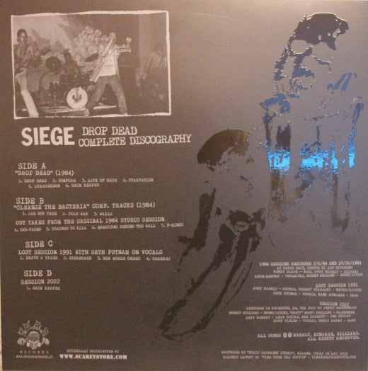 Siege (2) : Drop Dead - Complete Discography (LP,Compilation,Reissue)