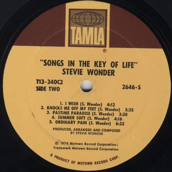Stevie Wonder : Songs In The Key Of Life (LP)