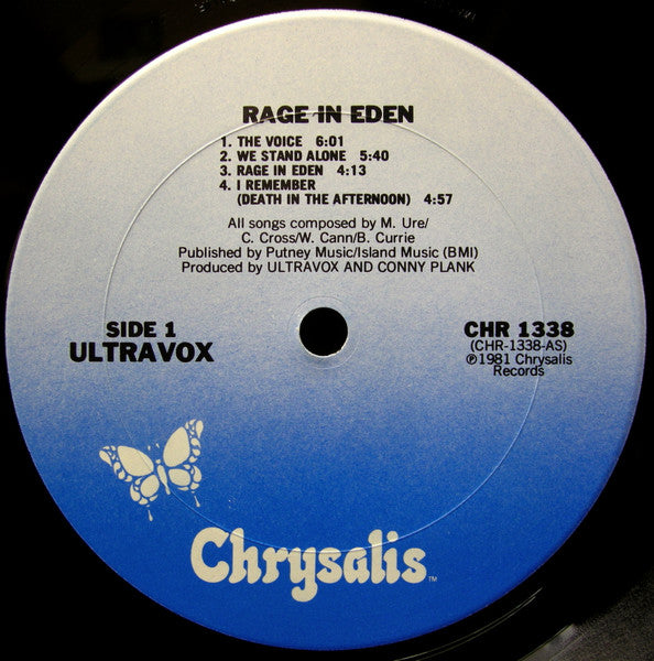 Ultravox : Rage In Eden (LP,Album)