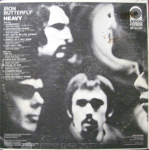 Iron Butterfly : Heavy (LP,Album,Stereo)