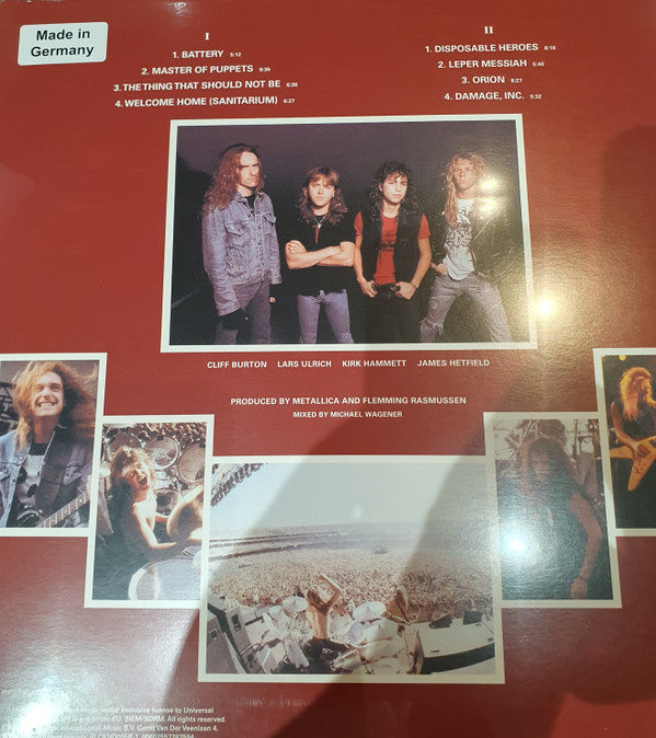 Metallica : Master Of Puppets (LP,Album,Limited Edition,Reissue,Remastered)