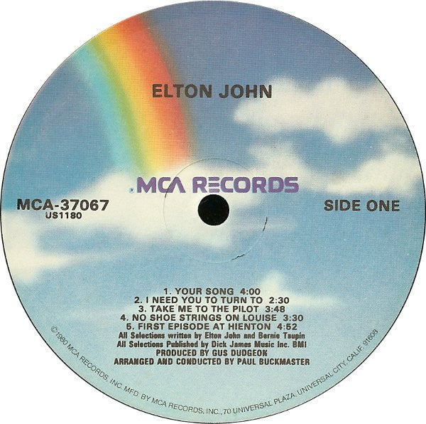 Elton John : Elton John (LP,Album,Reissue)