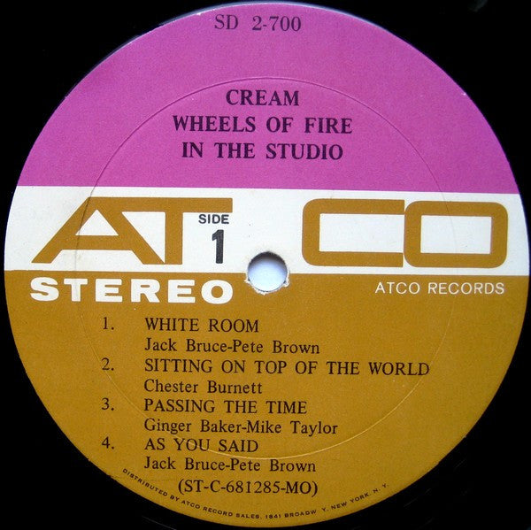 Cream (2) : Wheels Of Fire (LP,Album,Stereo)