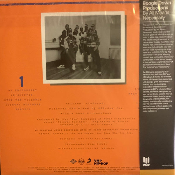 Boogie Down Productions : By All Means Necessary (LP,Album,Club Edition,Reissue,Remastered,Stereo)