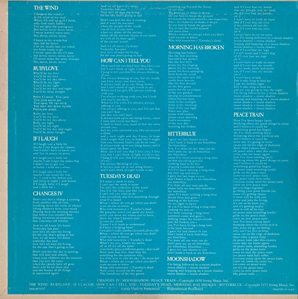 Cat Stevens : Teaser And The Firecat (LP,Album,Stereo)