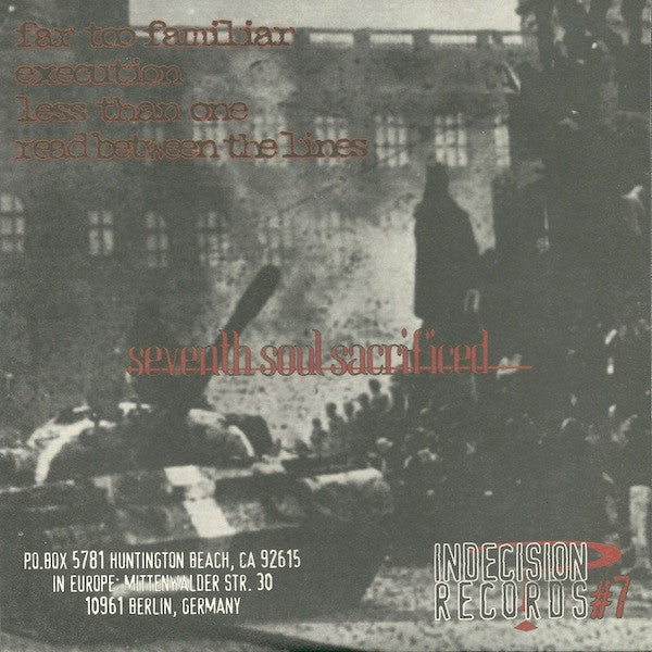 Nineironspitfire : Seventh Soul Sacrificed (7",33 ⅓ RPM)