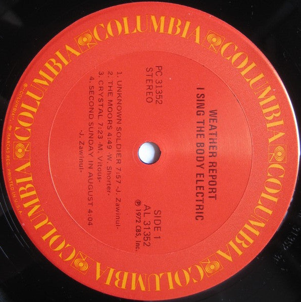 Weather Report : I Sing The Body Electric (LP,Album,Repress,Stereo)