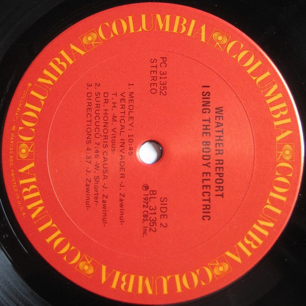 Weather Report : I Sing The Body Electric (LP,Album,Repress,Stereo)