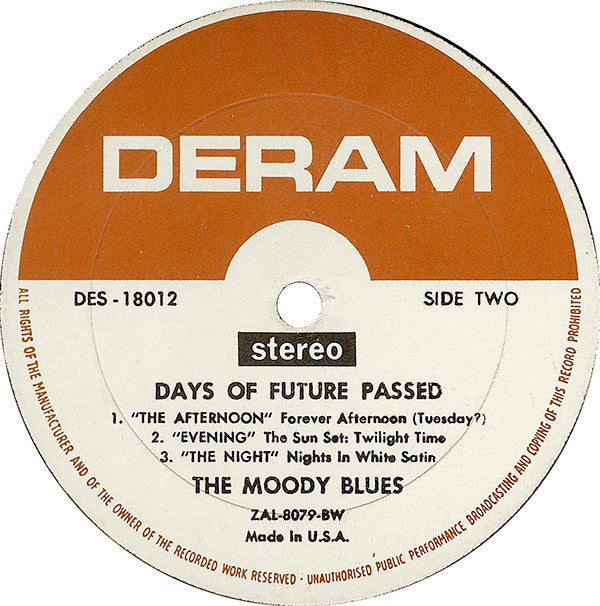 Moody Blues, The : Days Of Future Passed (LP,Album,Stereo)