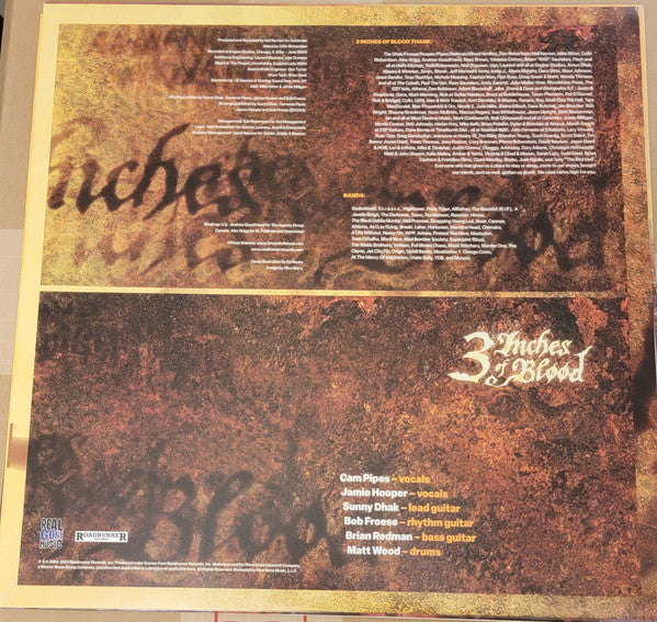 3 Inches Of Blood : Advance And Vanquish (LP,Album,Limited Edition,Stereo)