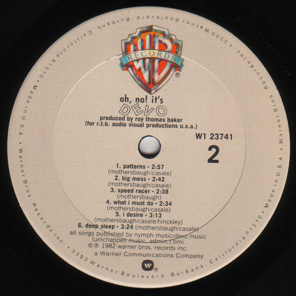 Devo : Oh, No! It's Devo (LP,Album,Club Edition)