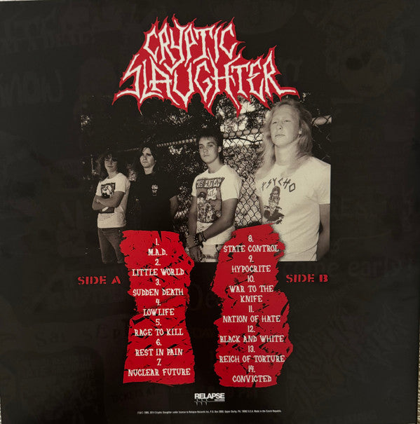 Cryptic Slaughter : Convicted (LP,Album,Reissue)