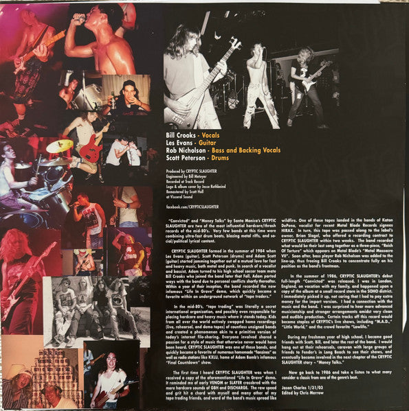 Cryptic Slaughter : Convicted (LP,Album,Limited Edition,Reissue)