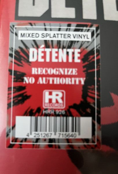 Détente : Recognize No Authority (LP,Album,Limited Edition,Reissue,Remastered)