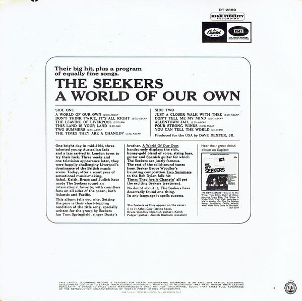 Seekers, The : A World Of Our Own (LP,Stereo)