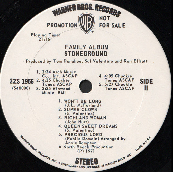 Stoneground : Family Album (LP,Promo)