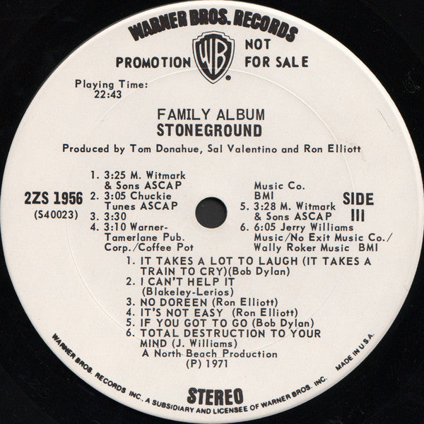 Stoneground : Family Album (LP,Promo)