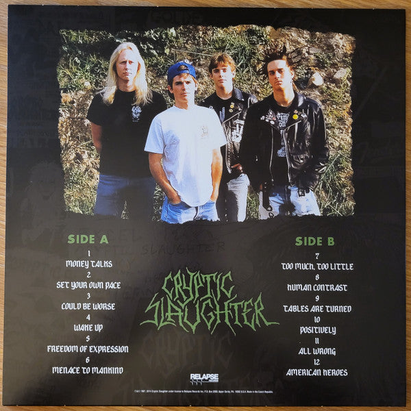 Cryptic Slaughter : Money Talks (LP,Album,Reissue)