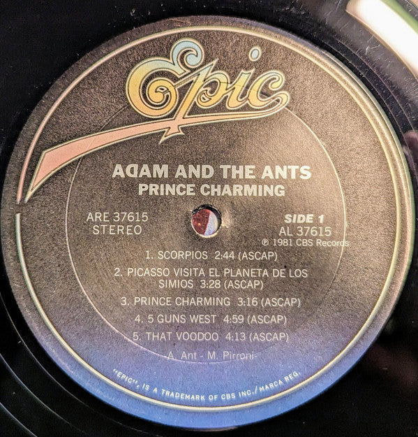 Adam And The Ants : Prince Charming (LP,Album)