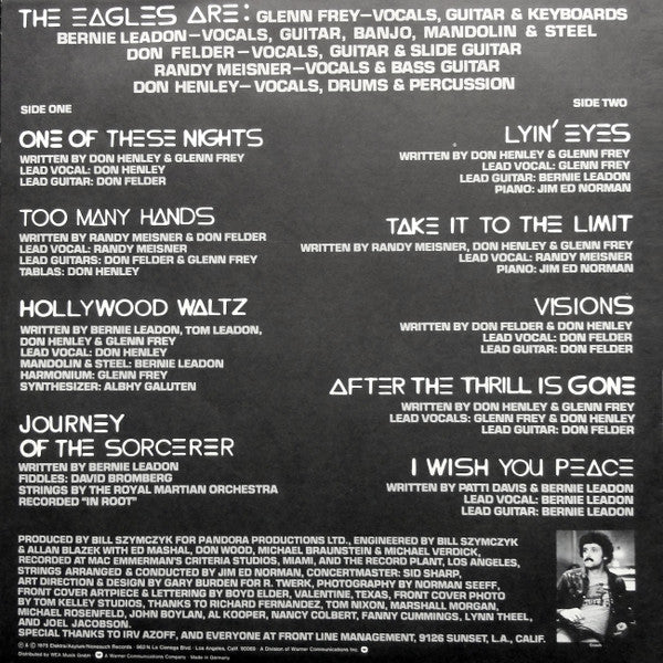 Eagles : One Of These Nights (LP,Album)
