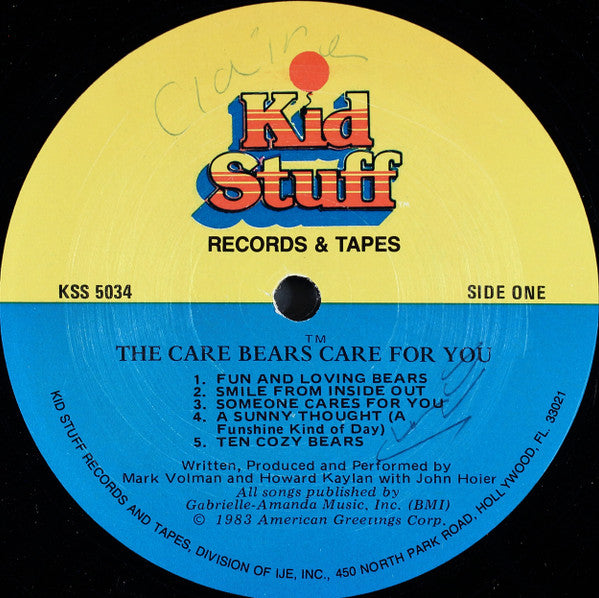 Care Bears, The : The Care Bears Care For You (LP)