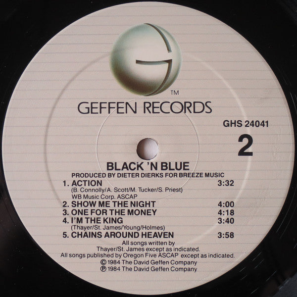 Black 'N Blue : Black 'N Blue (LP,Album,Stereo)