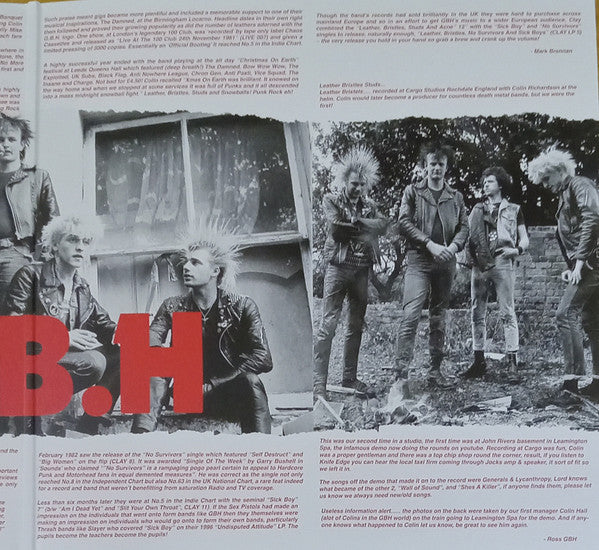 G.B.H. : Leather, Bristles, No Survivors And Sick Boys... (LP,Compilation,Reissue)