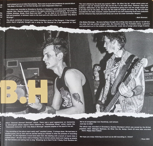 G.B.H. : City Babys Revenge (LP,Album,Reissue)