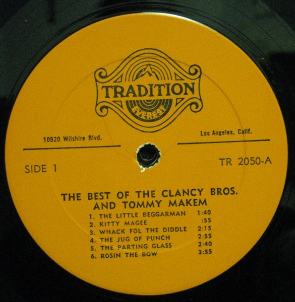 Clancy Brothers & Tommy Makem, The : The Best Of The Clancy Bros. And Tommy Makem (LP,Reissue,Compilation)