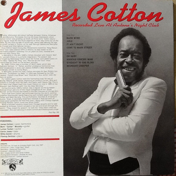 James Cotton : Recorded Live At Antone's Night Club (LP)