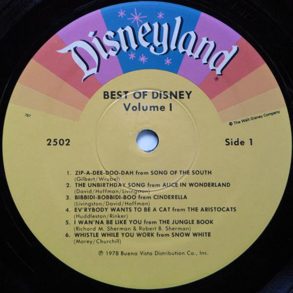 Various : The Best Of Disney Volume One (LP,Compilation)
