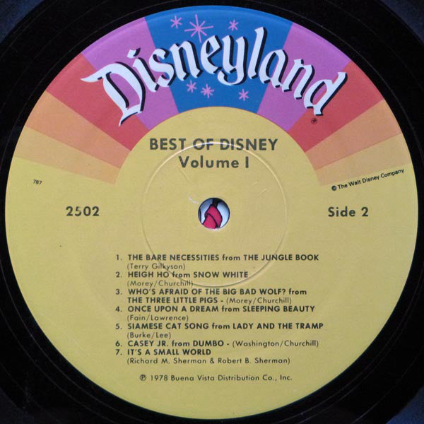 Various : The Best Of Disney Volume One (LP,Compilation)