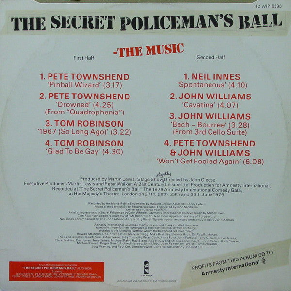 Various : The Secret Policeman's Ball - The Music (LP,Album)