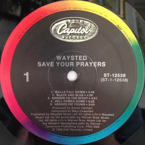 Waysted : Save Your Prayers (LP,Album)