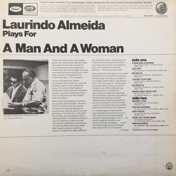Laurindo Almeida : A Man And A Woman (LP,Album,Stereo)
