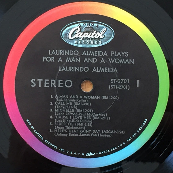 Laurindo Almeida : A Man And A Woman (LP,Album,Stereo)