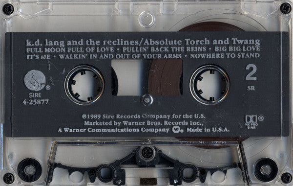 k.d. lang And The Reclines : Absolute Torch And Twang (Album)