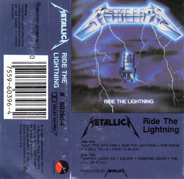 Metallica : Ride The Lightning (Album)