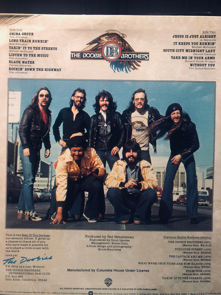 Doobie Brothers, The : Best Of The Doobies (LP,Compilation,Stereo)