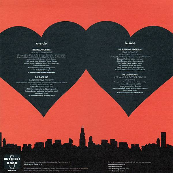 Hellacopters, The / Datsuns, The / Flaming Sideburns, The / Casanovas, The : St. Valentines Killers (12",33 ⅓ RPM,EP,Compilation)