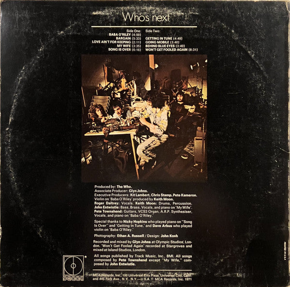Who, The : Who's Next (LP,Album,Repress,Stereo)